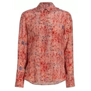 Altuzarra Silk Floral Print Button-Up Top